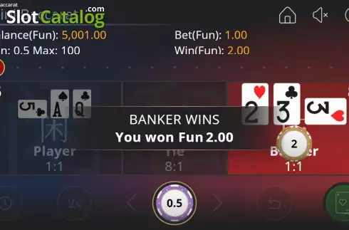 Οθόνη3. Mini Baccarat (OneTouch) Κουλοχέρης
