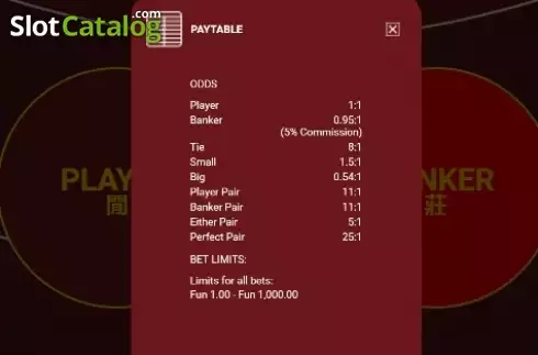 Οθόνη4. Baccarat Super Squeeze Κουλοχέρης