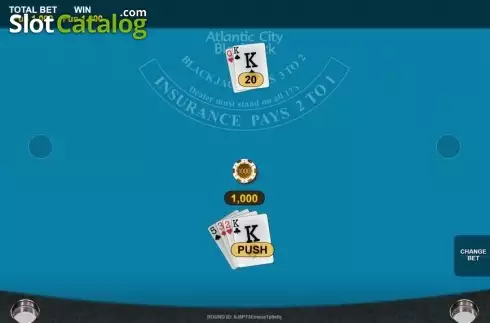 Οθόνη3. Bitcoin Atlantic City Blackjack Κουλοχέρης