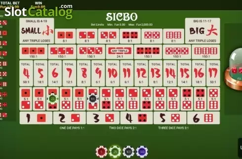Οθόνη3. High Roller Sic Bo Κουλοχέρης 
