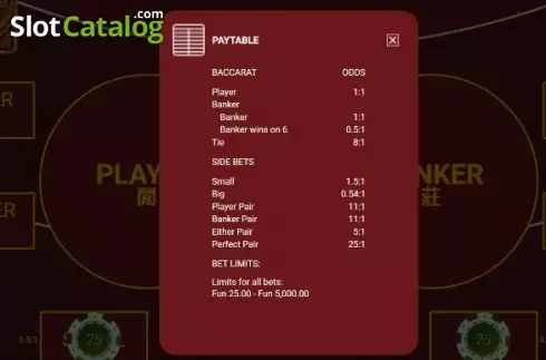 Οθόνη4. High Roller Baccarat No commission Κουλοχέρης 