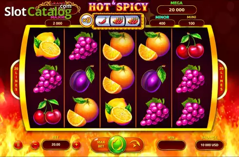 Οθόνη3. Hot & Spicy Jackpot Κουλοχέρης 