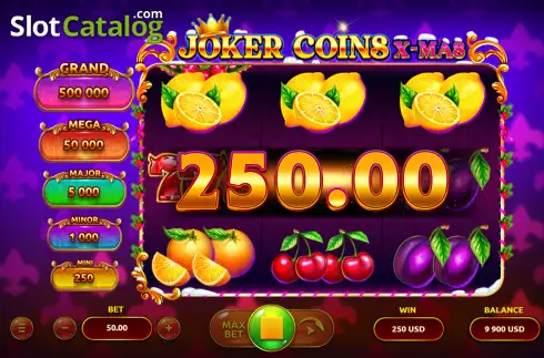 Οθόνη3. Joker Coins X-MAS Κουλοχέρης