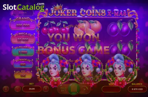 Οθόνη4. Joker Coins X-MAS Κουλοχέρης