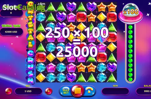 Οθόνη5. Crystal Cascade (Onlyplay) Κουλοχέρης