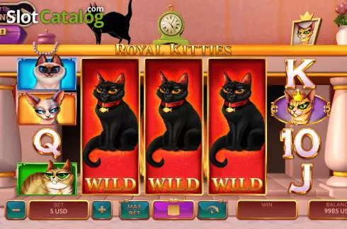 Οθόνη3. Royal Kitties Κουλοχέρης