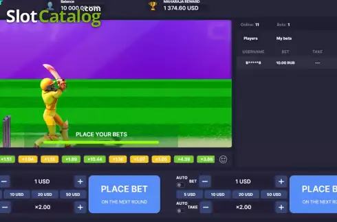 Οθόνη2. Cricket Crash (Onlyplay) Κουλοχέρης
