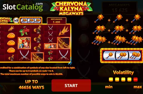 Οθόνη2. Chervona Kalyna Megaways Κουλοχέρης 