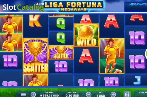 Οθόνη7. Liga Fortuna Megaways Κουλοχέρης 