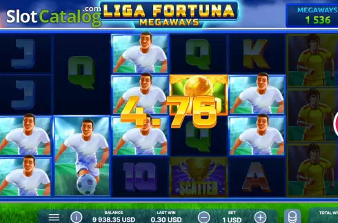 Οθόνη8. Liga Fortuna Megaways Κουλοχέρης 