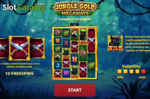 Οθόνη2. Jungle Gold Megaways Κουλοχέρης