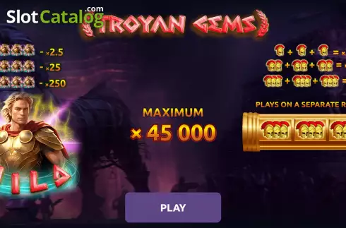 Οθόνη2. Troyan Gems Κουλοχέρης