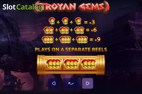 Οθόνη8. Troyan Gems Κουλοχέρης