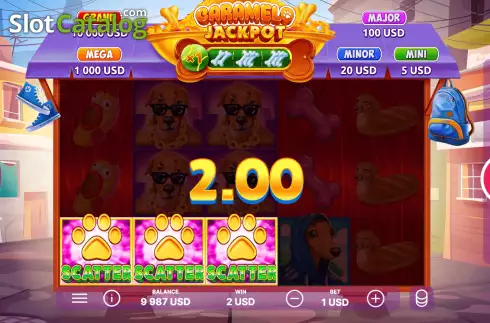 Οθόνη4. Caramelo Jackpot Κουλοχέρης
