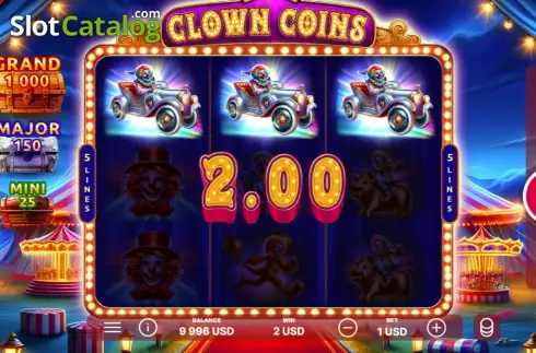 Οθόνη3. Clown Coins Κουλοχέρης