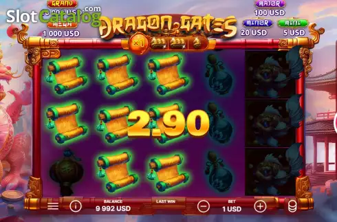 Οθόνη3. Dragon Gates Κουλοχέρης