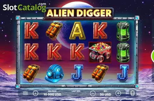 Οθόνη2. Alien Digger Κουλοχέρης