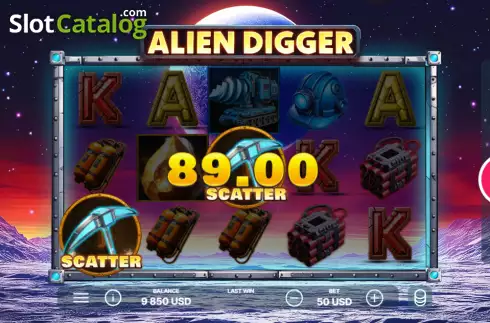 Οθόνη3. Alien Digger Κουλοχέρης