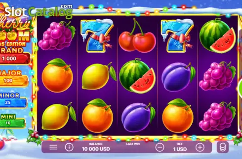 Οθόνη2. Cherry Boom Christmas Κουλοχέρης 