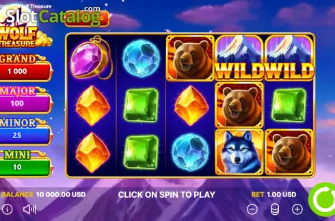 Οθόνη3. Wolf Treasure (Onlyplay) Κουλοχέρης