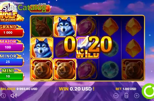 Οθόνη5. Wolf Treasure (Onlyplay) Κουλοχέρης