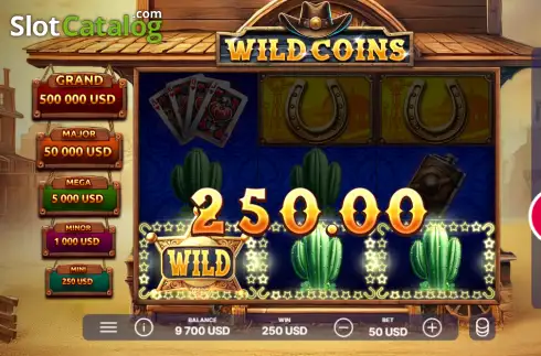 Οθόνη3. Wild Coins Κουλοχέρης