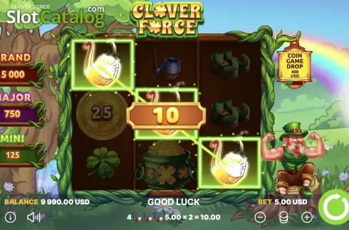 Οθόνη5. Clover Force Κουλοχέρης