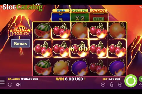 Οθόνη4. Lava Fruits Κουλοχέρης