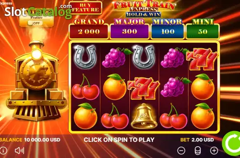Οθόνη2. Fruit Train Express: Hold & Win Κουλοχέρης