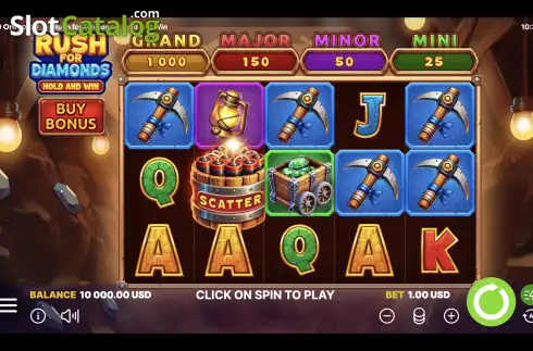 Οθόνη2. Rush for Diamonds Hold and Win Κουλοχέρης