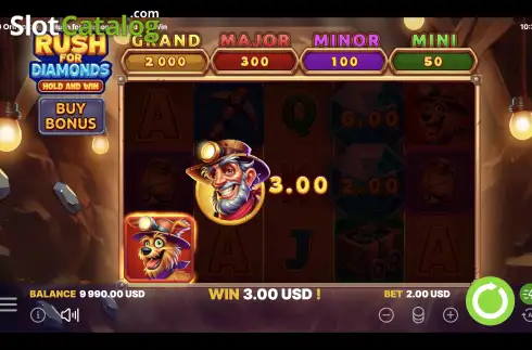 Οθόνη3. Rush for Diamonds Hold and Win Κουλοχέρης