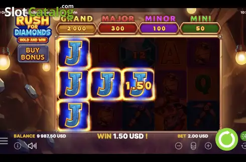 Οθόνη4. Rush for Diamonds Hold and Win Κουλοχέρης