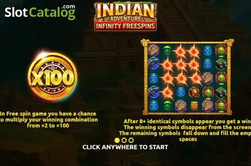 Οθόνη2. Indian Adventure: Infinity Freespins Κουλοχέρης