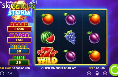 Οθόνη3. Coin Storm Κουλοχέρης