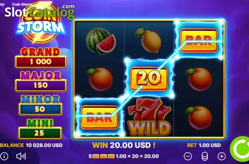 Οθόνη6. Coin Storm Κουλοχέρης