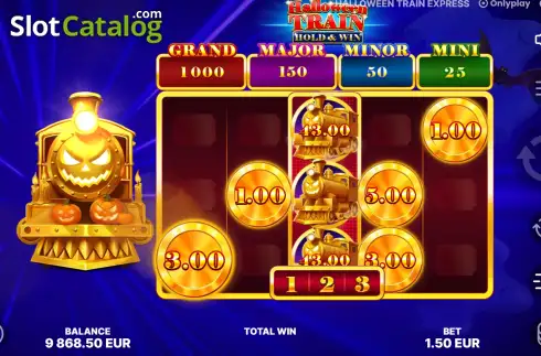 Οθόνη3. Halloween Train: Hold & Win Κουλοχέρης 