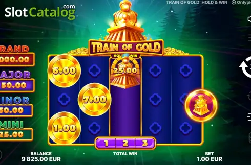 Οθόνη3. Train of Gold: Hold & Win Κουλοχέρης