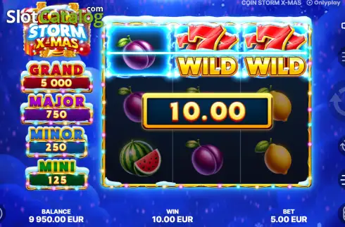 Οθόνη3. Coin Storm X-Mas Κουλοχέρης 