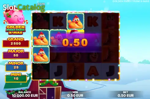 Οθόνη3. Golden Piggy Farm X-Mas Κουλοχέρης 