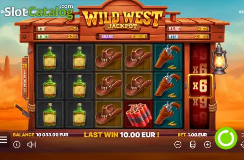Οθόνη2. Wild West Jackpot Κουλοχέρης