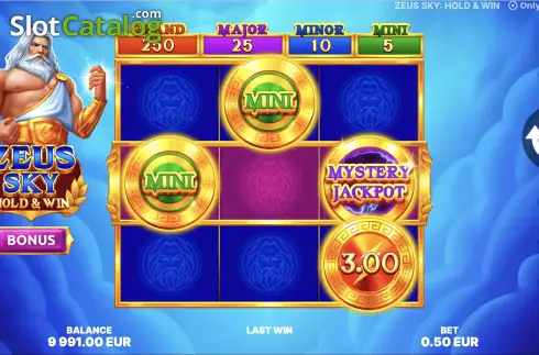 Οθόνη2. Zeus Sky: Hold & Win Κουλοχέρης