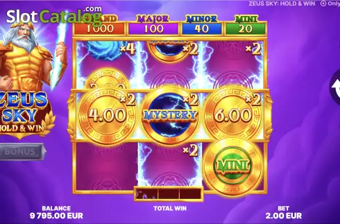 Οθόνη3. Zeus Sky: Hold & Win Κουλοχέρης