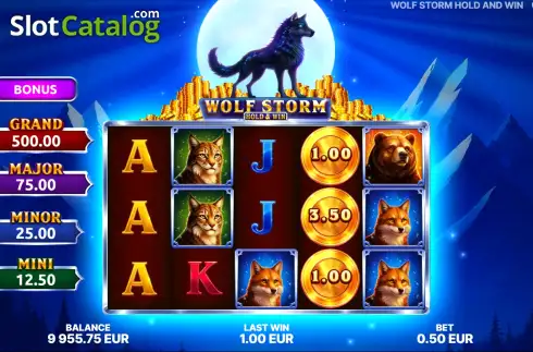 Οθόνη2. Wolf Storm: Hold & Win Κουλοχέρης