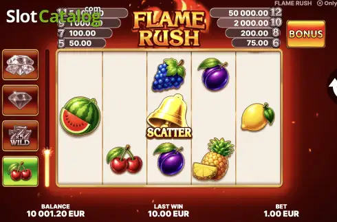 Οθόνη2. Flame Rush Κουλοχέρης 
