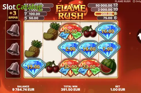 Οθόνη3. Flame Rush Κουλοχέρης 