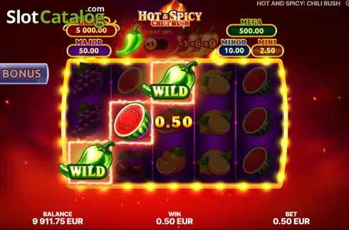 Οθόνη3. Hot & Spicy: Chili Rush Κουλοχέρης 