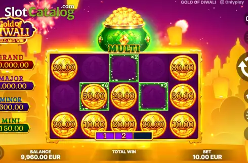 Οθόνη3. Gold of Diwali: Hold & Win Κουλοχέρης