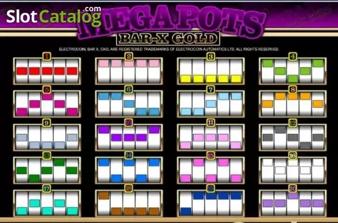 Οθόνη5. Mega Pots Bar-X Gold (OpenBet) Κουλοχέρης