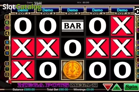 Οθόνη2. Mega Pots Mega-X Κουλοχέρης