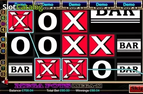Οθόνη4. Mega Pots Mega-X Κουλοχέρης